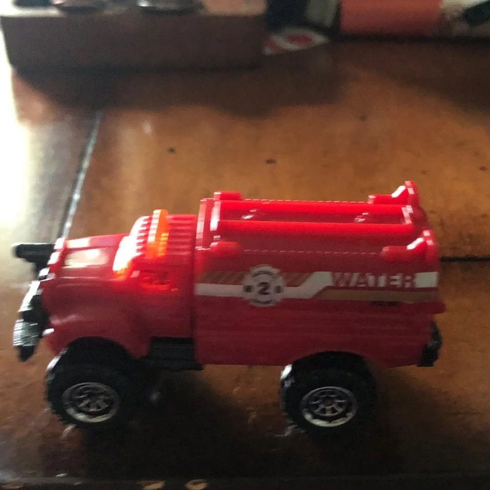 Red Kids Toy Truck - Compact Plastic Vehicle